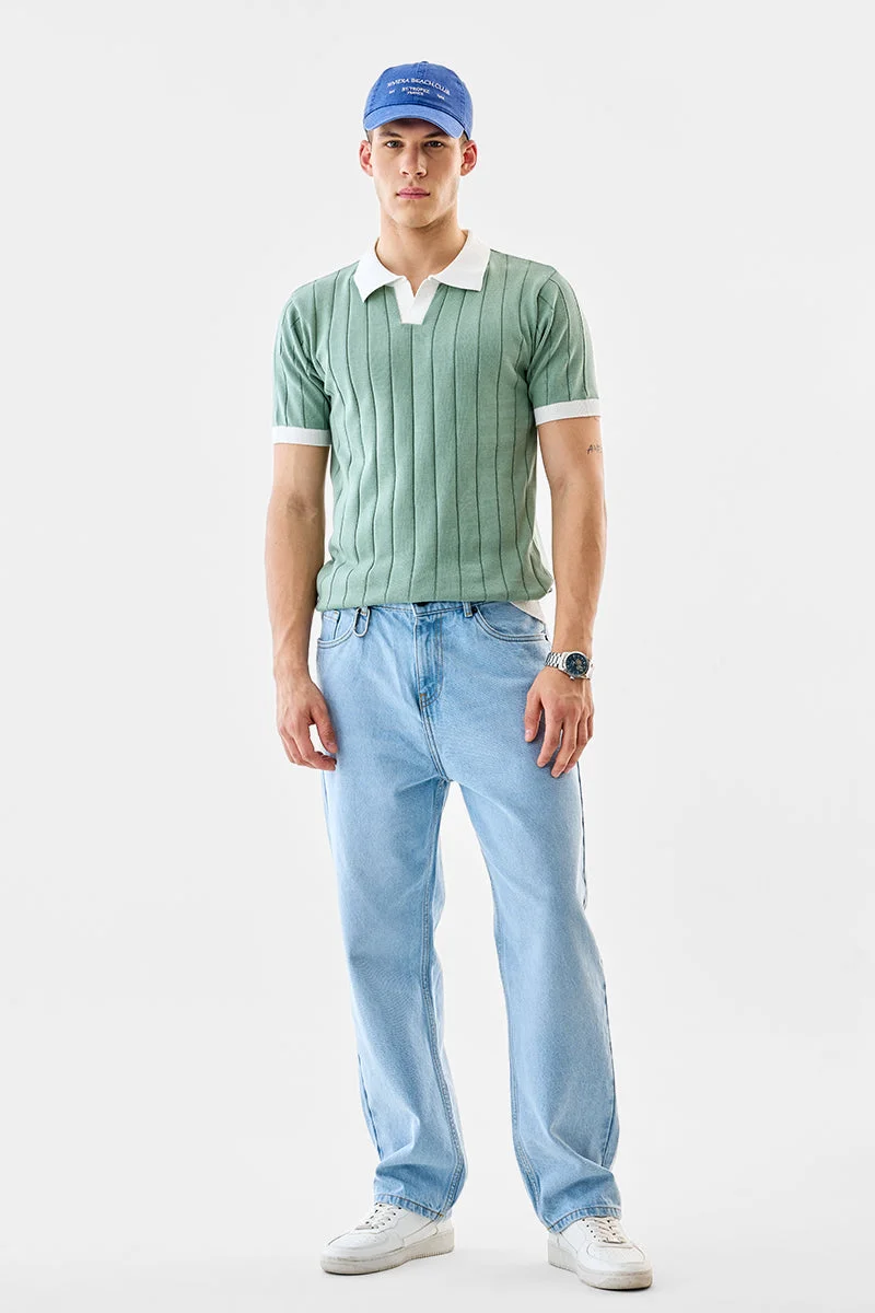 SNITCH 100% Cotton Regular Fit Polo T-Shirt